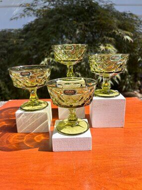 Noritake Perspective Avocado Green Footed Sherbet Dish